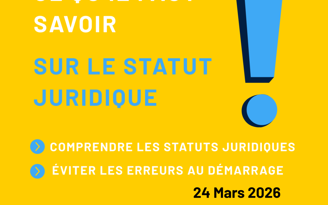 Webinaire Choisir le Bon Statut Juridique